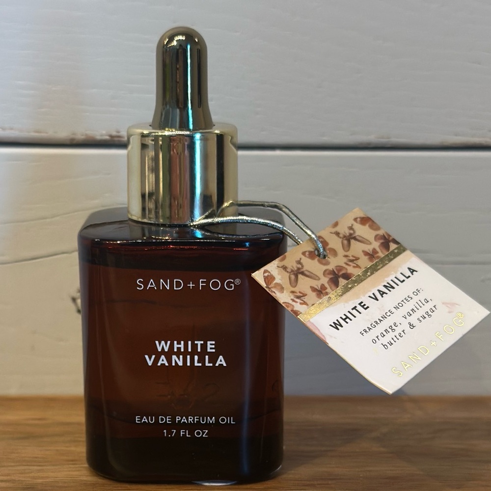 SAND + FOG White Vanilla Scented Oil for Layering Full Size 1.7oz Dropper NWOB